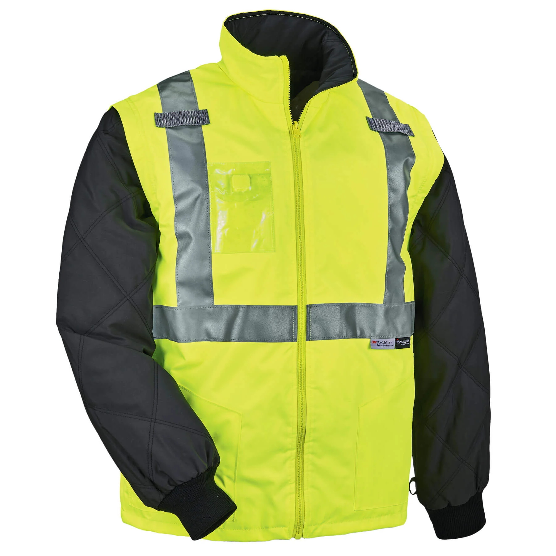 Ergodyne 25492 GloWear 8287 Type R Class 2 Convertible Thermal Jacket, Small, HV Lime - Mactool Shop
