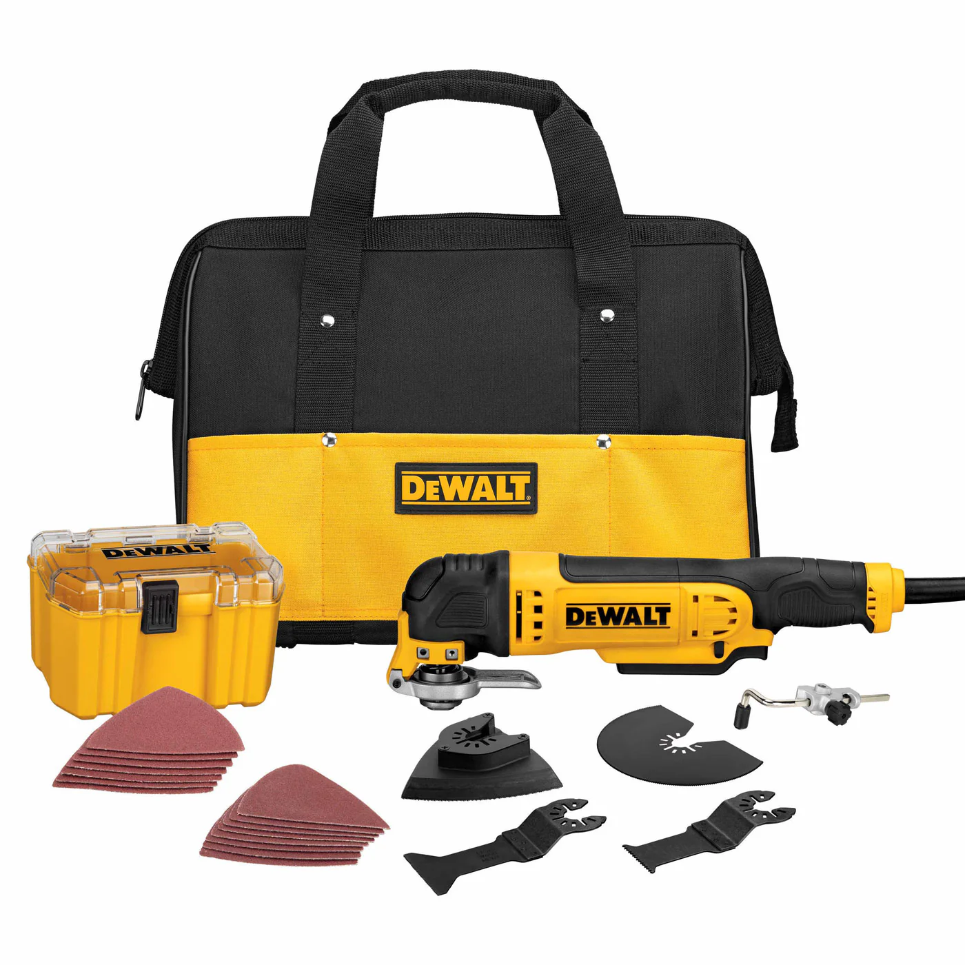 DeWalt DWE315K 3 Amp Oscillating Multi-Tool Kit, 29-Piece - Mactool Shop