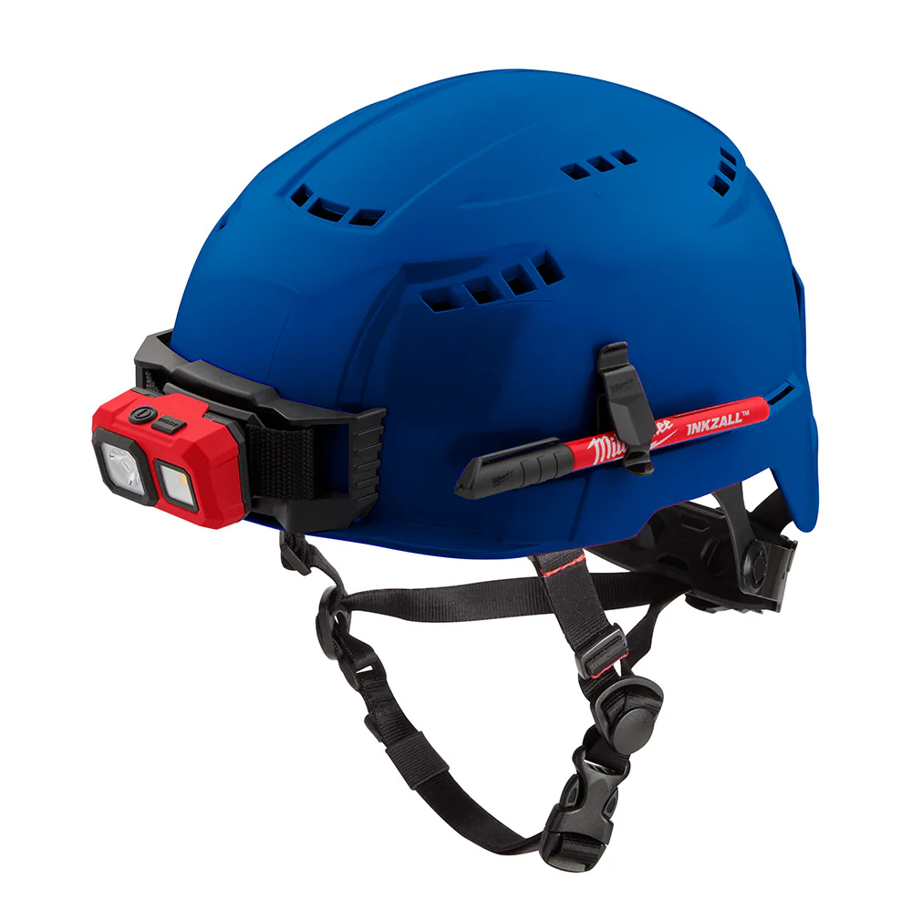 Milwaukee 48-73-1304 BOLT Blue Safety Helmet (USA) - Type 2, Class C, Vented - Mactool Shop