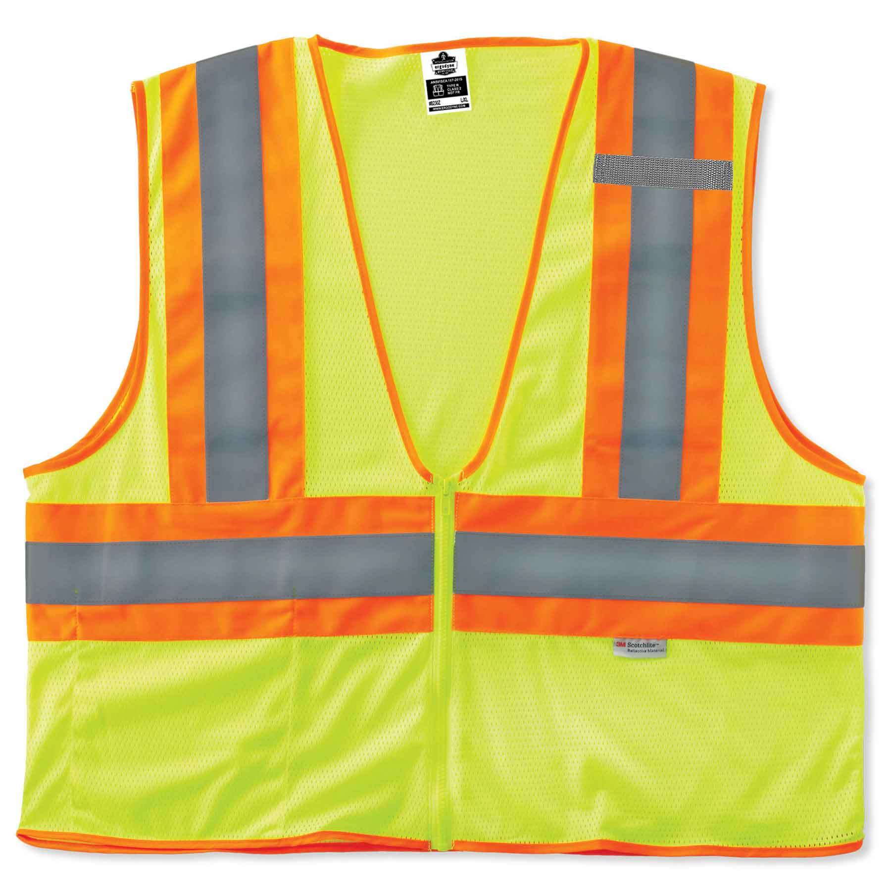 Ergodyne 21329 GloWear 8230Z Type R Class 2 Two-Tone Vest, 4XL/5XL, HV Lime - Mactool Shop