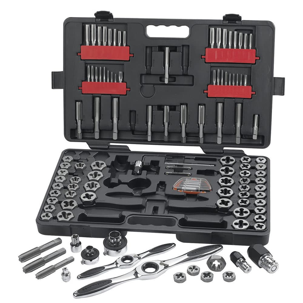 GearWrench 82812 114 Pc. SAE/Metric Ratcheting Tap and Die Set - Mactool Shop