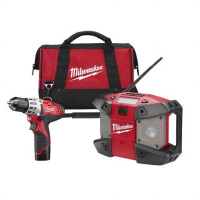 Milwaukee 2492-22 M12 12V Drill and Radio Combo Kit - Mactool Shop