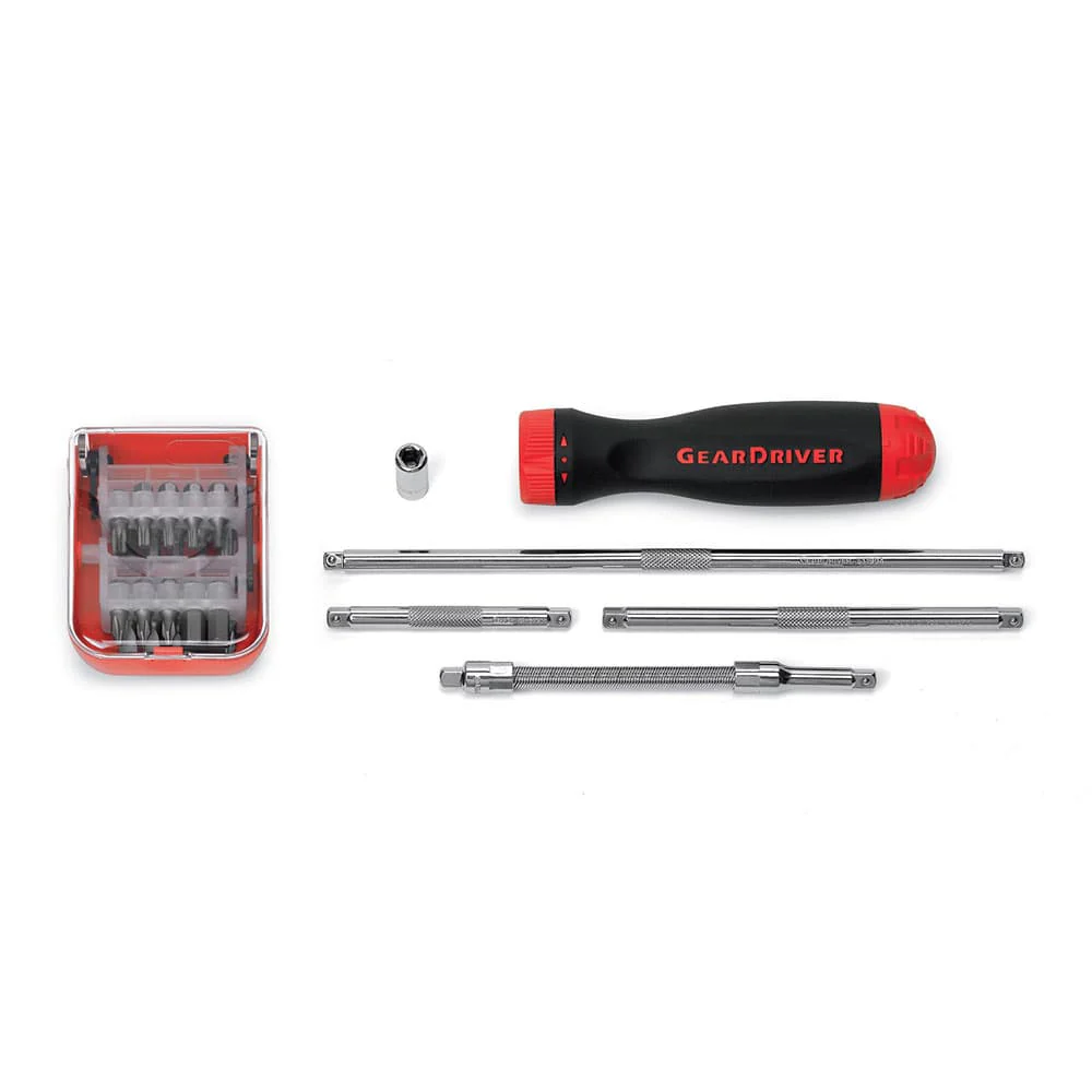 GearWrench 8926D 26 Piece Fine Teeth Ratcheting Screwdriver Set - Mactool Shop