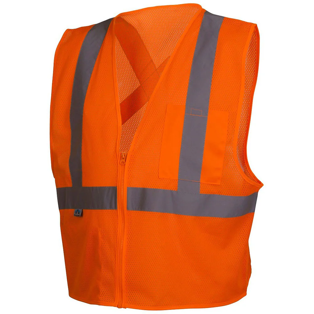 Pyramex RCZ2120XL Hi-Vis Orange Vest with Reflective Tape, Extra Large - Mactool Shop