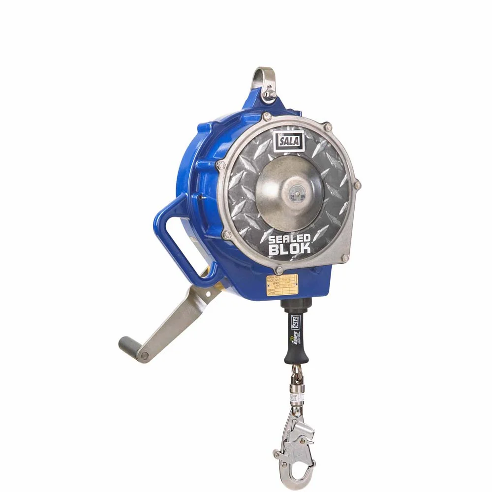 DBI Sala 3400167 Sealed-Blok 3-Way Retrieval Self-Retracting Lifeline, Stainless Steel Cable, 85 ' - Mactool Shop