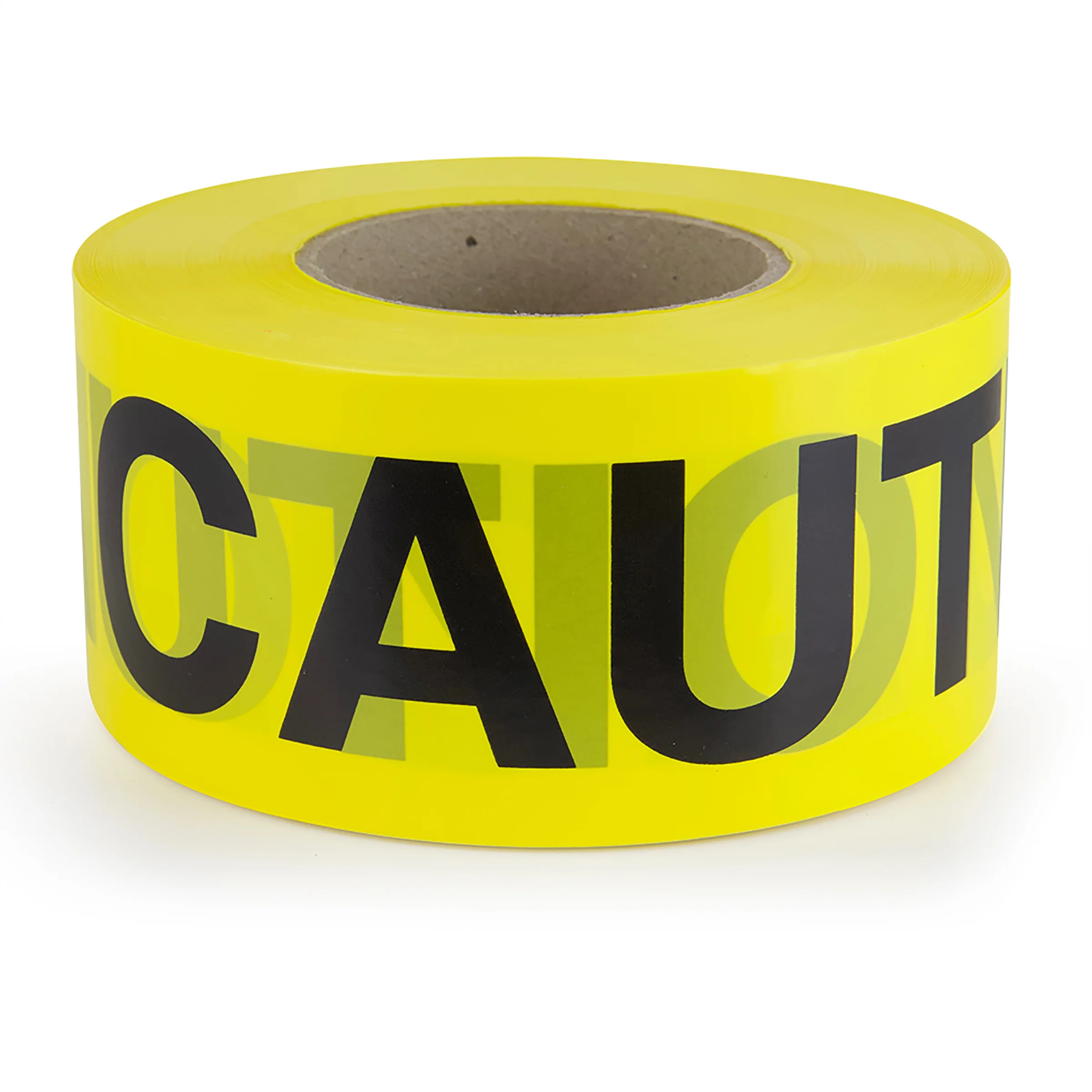 Intertape 600CC 1000 BARRICADE 2 mil Printed PE Ribbon - Yellow 3