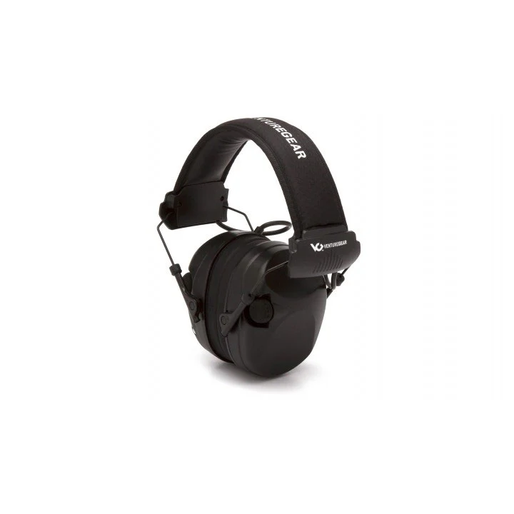 Pyramex VGPME20 Venture Gear - Black Electronic Earmuff With Black Headband - Mactool Shop