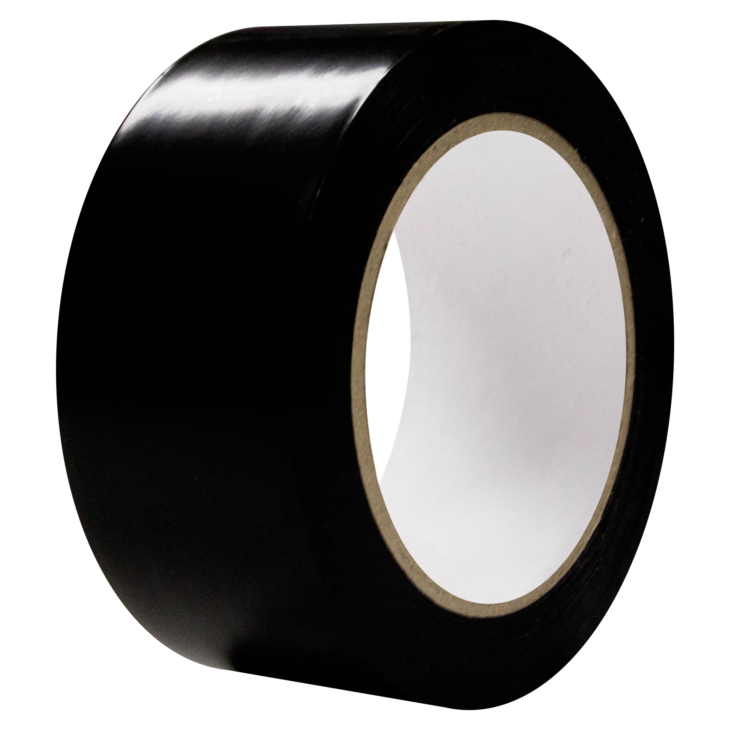 Intertape 86619 AISLE TAPE 6 mil PVC Tape with Rubber Adhesive - Black 2