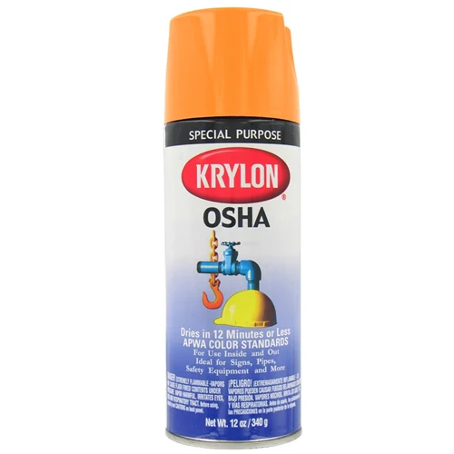 Krylon 2116 OSHA 12 oz Aerosol Spray Paint, Safety Red - Mactool Shop