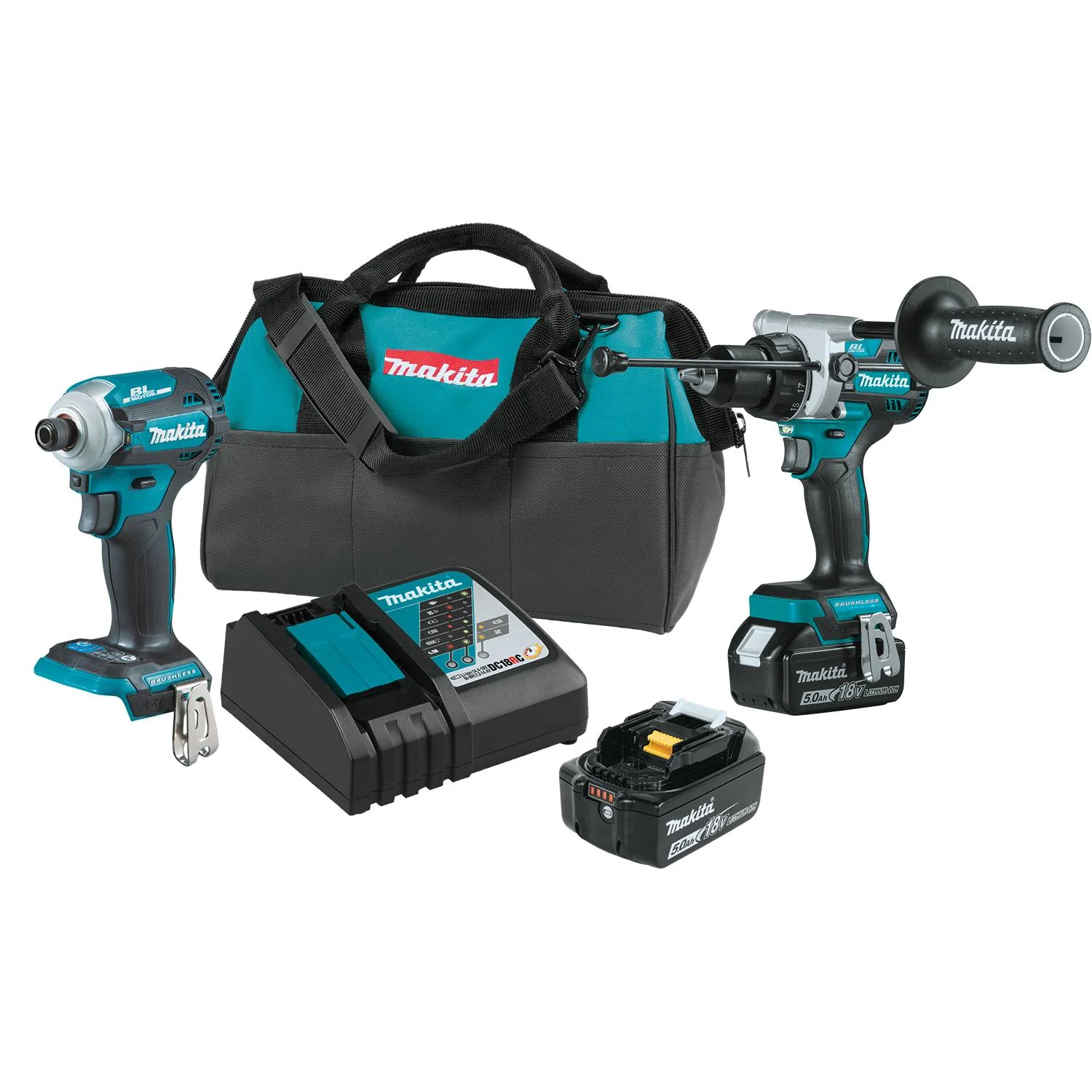 Makita XT288T 18V LXT® Lithium-Ion Brushless Cordless 2-Pc. Combo Kit - Mactool Shop