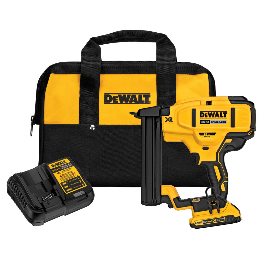 DeWalt DCN681D1 20 V MAX XR 18 Gauge Narrow Crown Stapler Kit - Mactool Shop