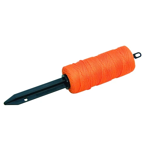 MarshallTown SLW66FO 16067 - Refillable Stake Line Winder with 500' #18 Fl Orange Twisted Line - Mactool Shop