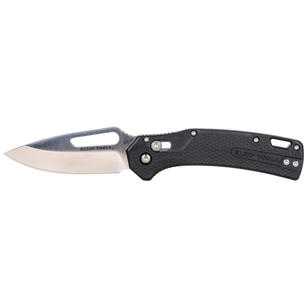 Klein OGK000BKT KTO Resurgence Knife, Drop Point Blade, Black Handle - Mactool Shop