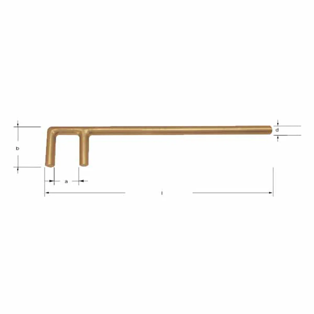 CS Unitec Ex207F-80A Aluminum Bronze Non-Sparking, Low-Magnetism, Corrosion Resistant 3-3/16