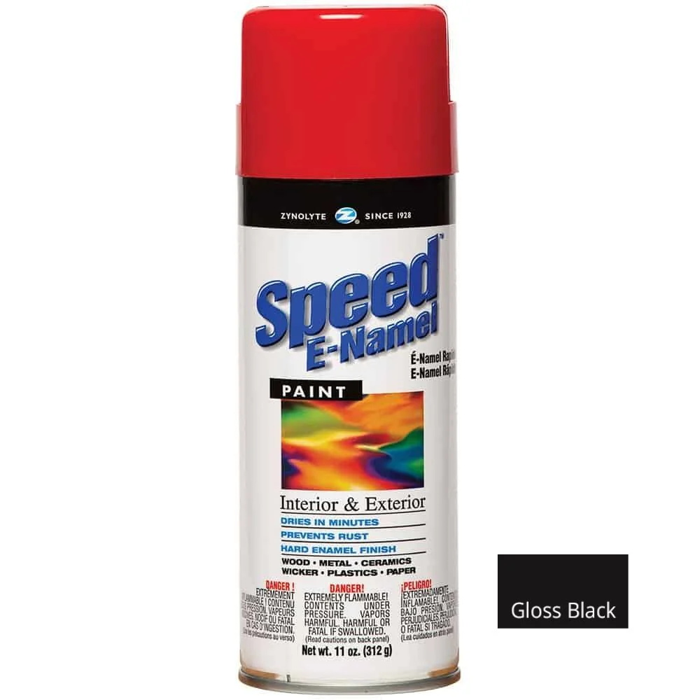 Aervoe Z387 Gloss Black Zynolyte Speed E-Namel Spray Paint - Mactool Shop