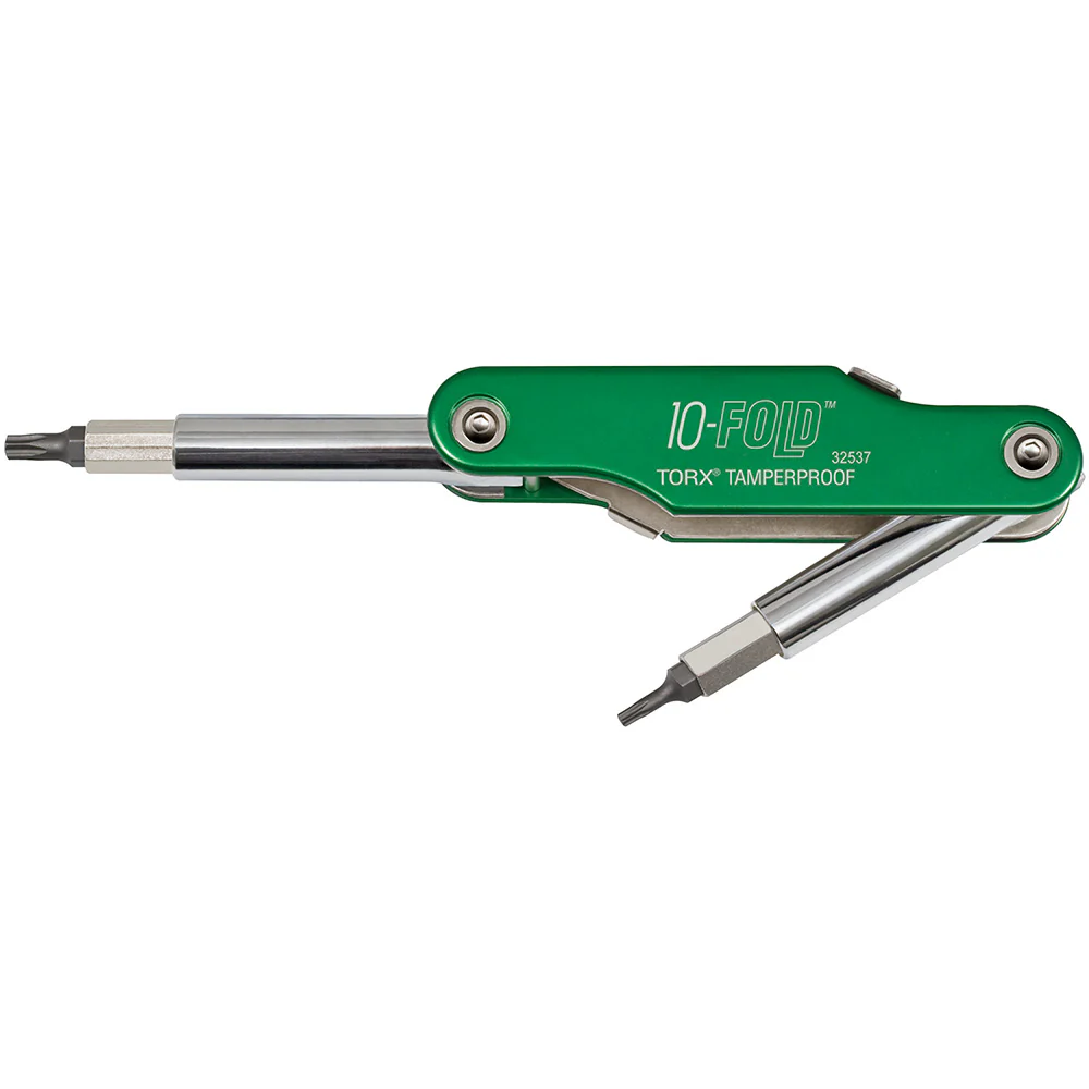 Klein Tools 32537 10-Fold Screwdriver/Nut Driver, Tamperproof Torx - Mactool Shop