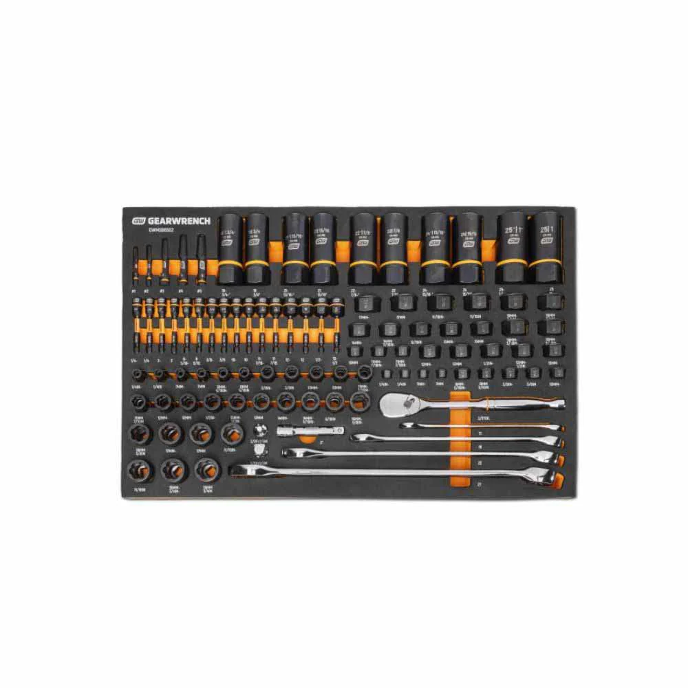Gearwrench GWMSBBS02 97 Piece 1/4”, 3/8”, 1/2” Drive Bolt Biter™ Mechanics Tool Set in Foam Storage Tray - Mactool Shop
