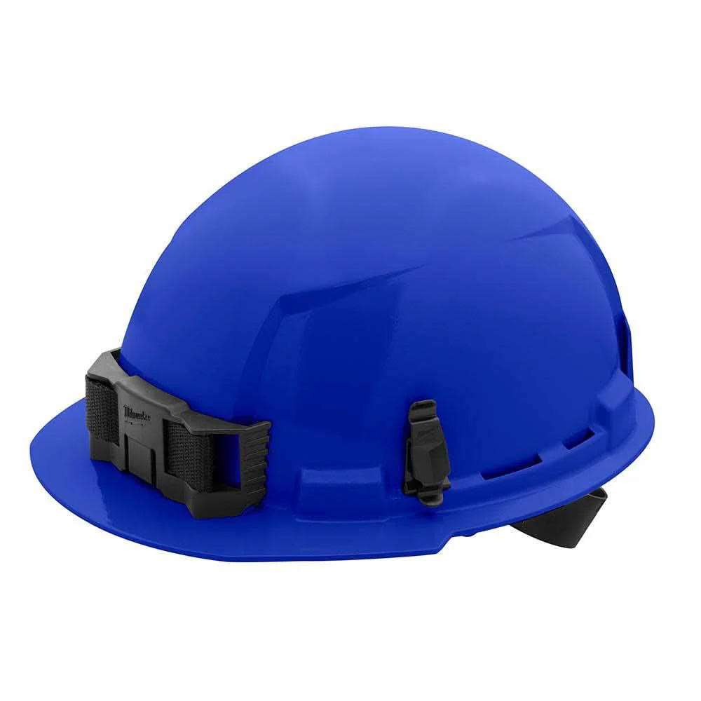 Milwaukee 48-73-1104 Blue Front Brim Hard Hat with 4PT Ratcheting Suspension – Type 1 Class E - Mactool Shop