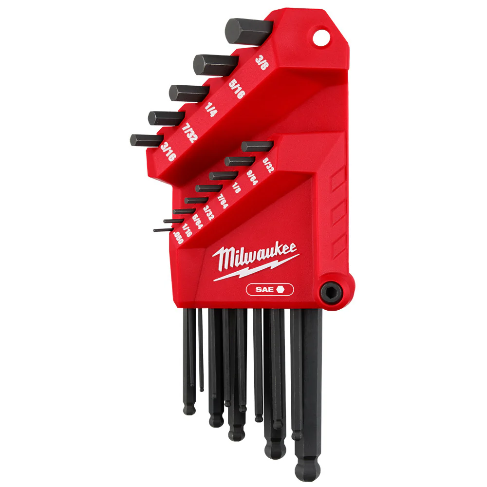 Milwaukee 48-22-2185 13-Key Ball End L-Key Set - SAE - Mactool Shop