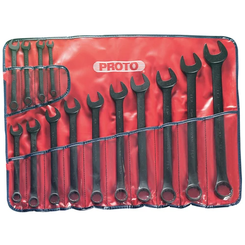 Proto J1200FBASD 14 Pc. ProtoBlack™ Combination ASD Wrench Set - 12 Point - Mactool Shop