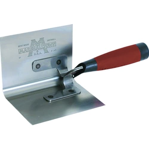 MarshallTown 51D 15327 - 5 X 3 1/2 Bullnose IS Corner Trowel-DuraSoft Hdle - Mactool Shop