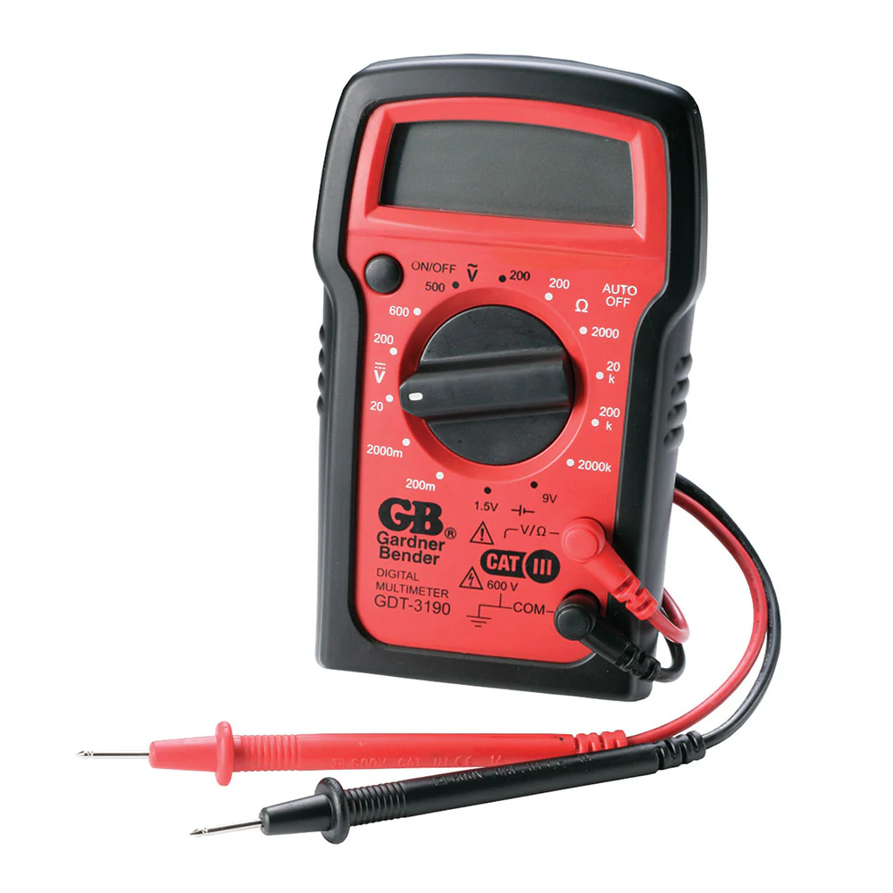 Gardner Bender GDT-3190 Digital Multimeter 4 Func. 14 Range manual - Mactool Shop