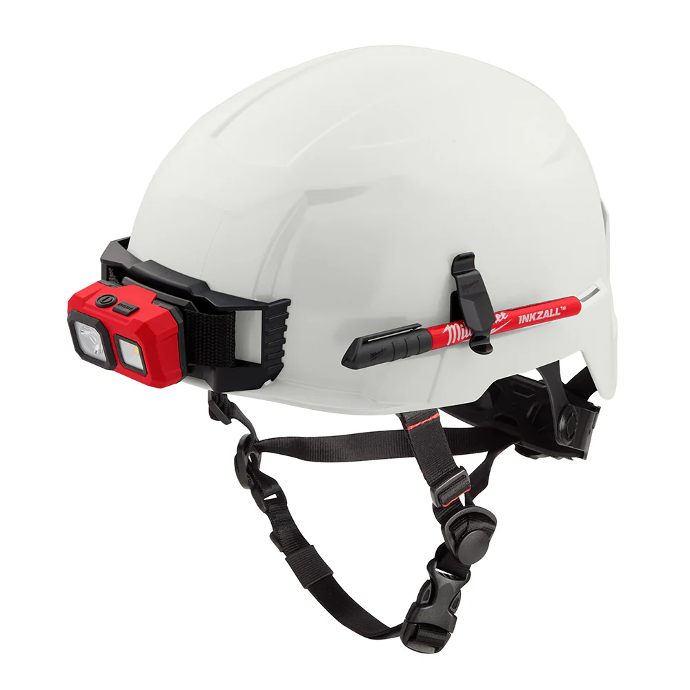 Milwaukee 48-73-1301 BOLT White Safety Helmet (USA) - Type 2, Class E, Non-Vented - Mactool Shop