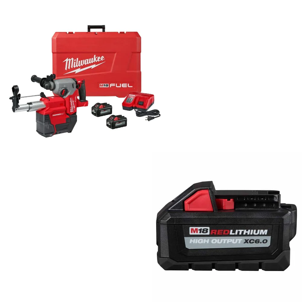 Milwaukee 2912-22DE M18 FUEL Rotary Hammer Kit W/ FREE 48-11-1865 M18 Battery - Mactool Shop
