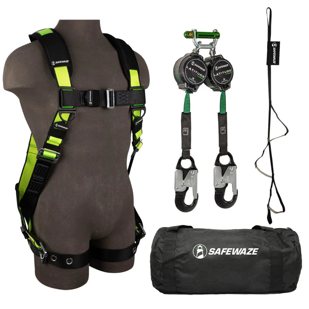 Safewaze 018-3004 PRO Bag Kit: FS185-L/XL Harness, 018-5025 SRL, FS902 Trauma, FS8150 Bag, L/XL - Mactool Shop