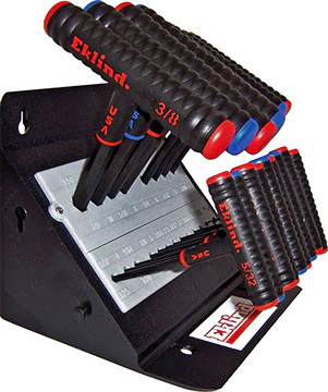 Eklind 60625 Power T Key Set 11pc Inch,8pc MM,6 inch arm,stand - Mactool Shop