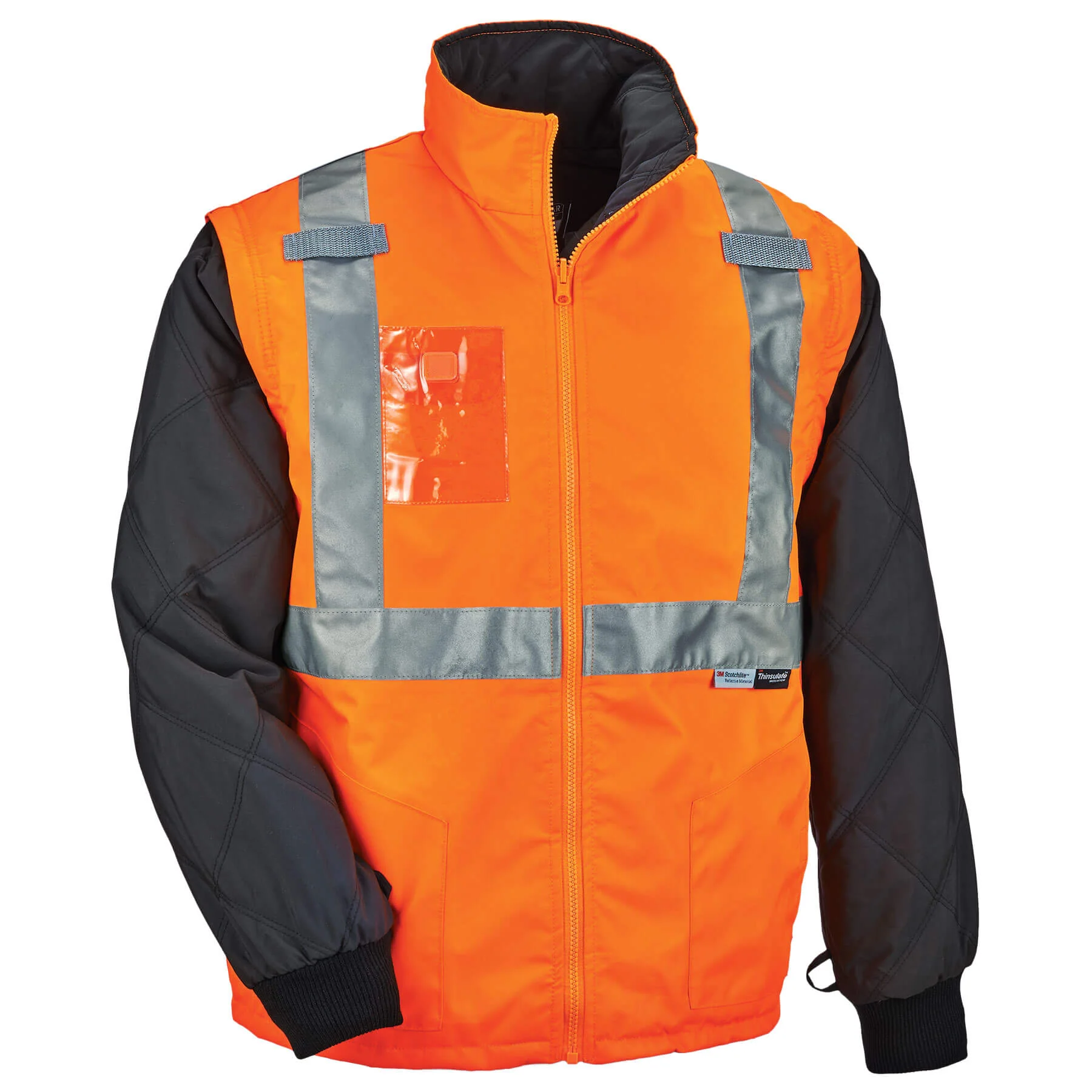 Ergodyne 25517 GloWear 8287 Type R Class 2 Convertible Thermal Jacket, 3XL, HV Orange - Mactool Shop