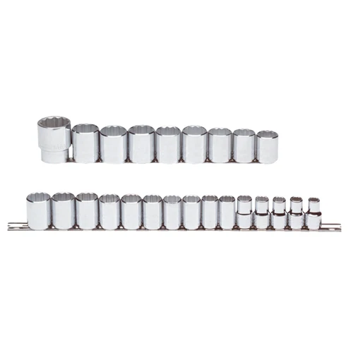 Proto J54211 1/2 Drive 24 Pc. Metric Socket Set - 12 Point - Mactool Shop