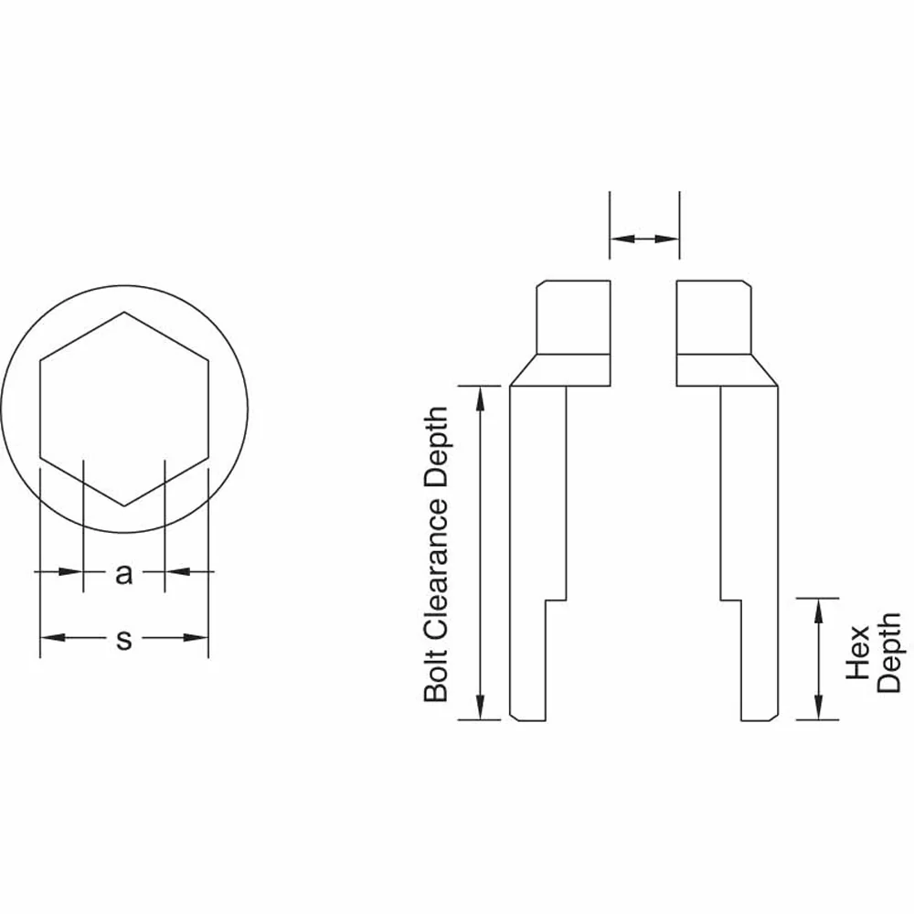 CS Unitec Ex1830-32B Copper Beryllium Non-Sparking, Non-Magnetic, Corrosion Resistant Deep Impact Socket 32 mm x 1/2