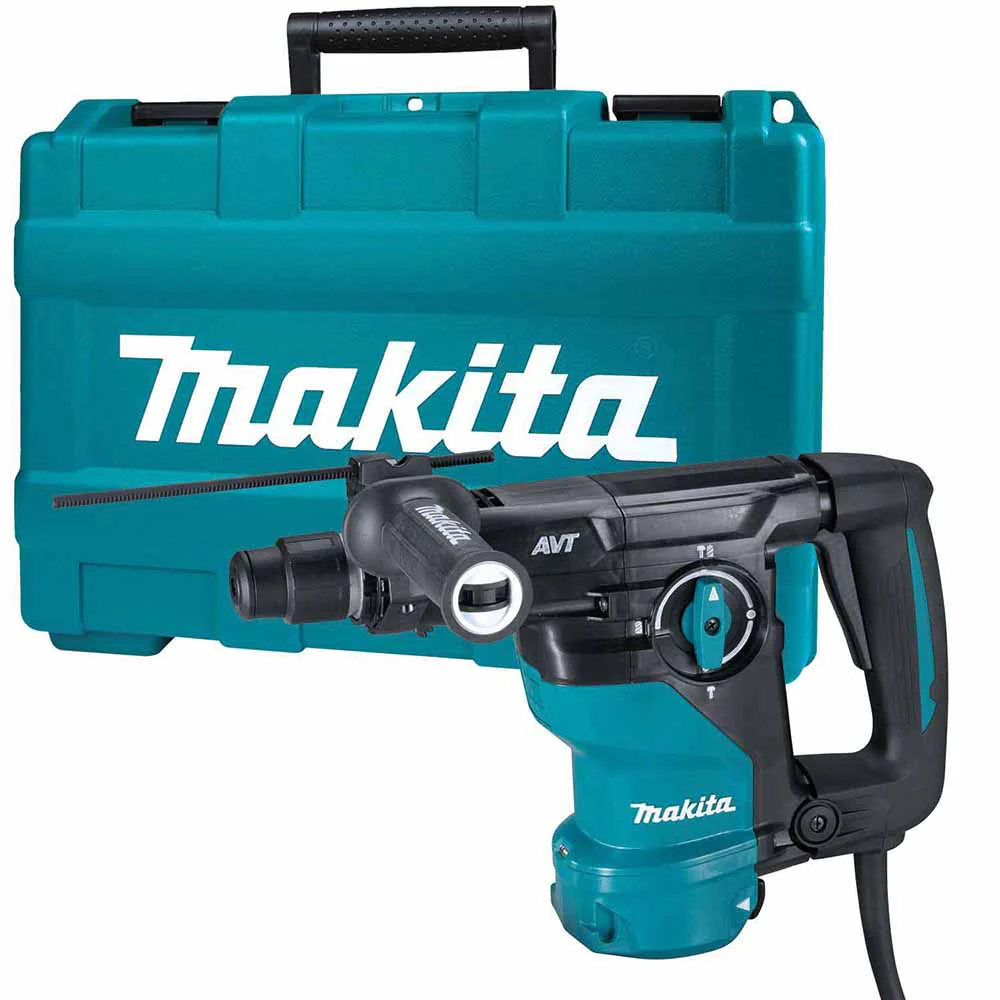 Makita HR3011FCK 1-3/16'' AVT® Rotary Hammer, accepts SDS-PLUS bits (L-Shape) - Mactool Shop