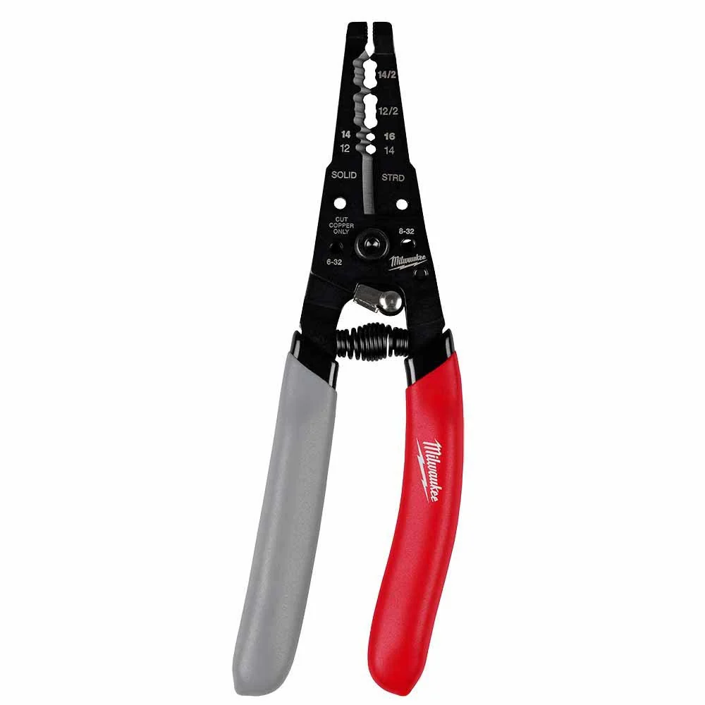 Milwaukee 48-22-3081 12-16 AWG NM Dipped Grip Wire Stripper & Cutter - Mactool Shop