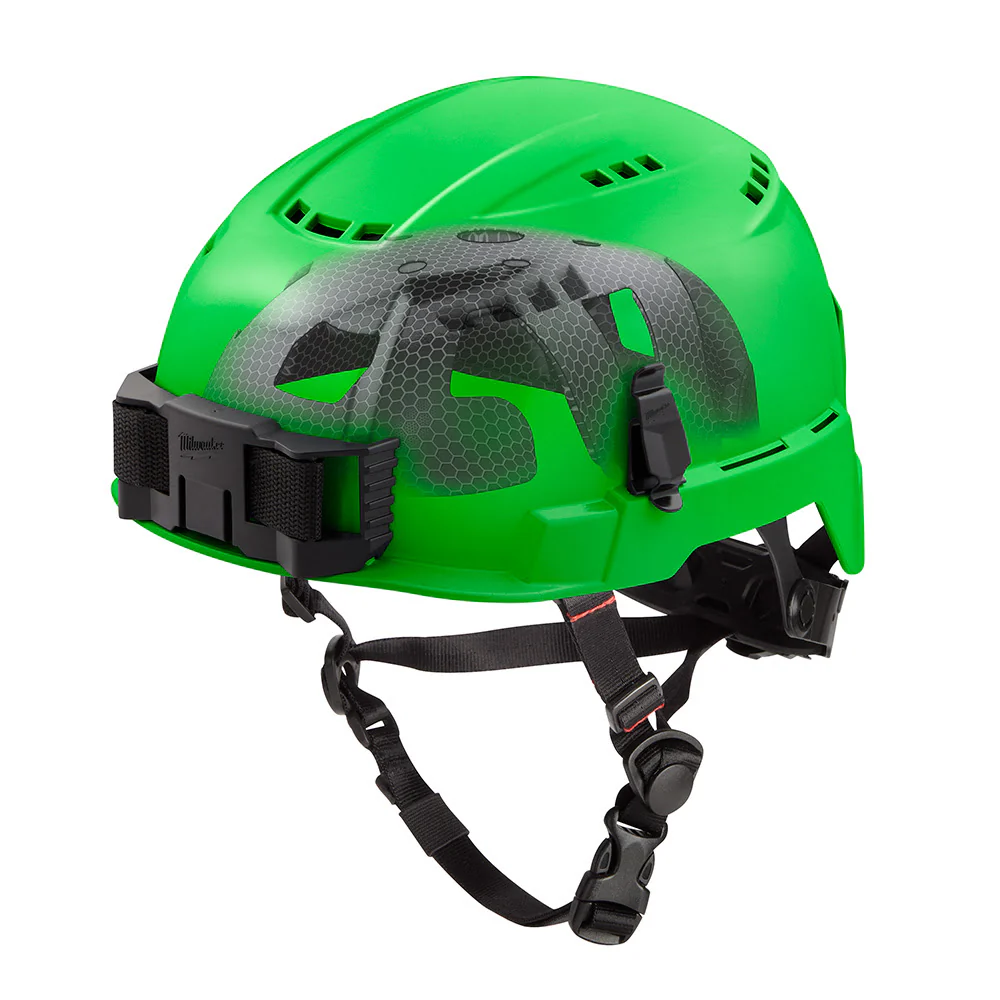 Milwaukee 48-73-1356 BOLT Green Vented Safety Helmet with IMPACT ARMOR Liner (USA) - Type 2, Class C - Mactool Shop