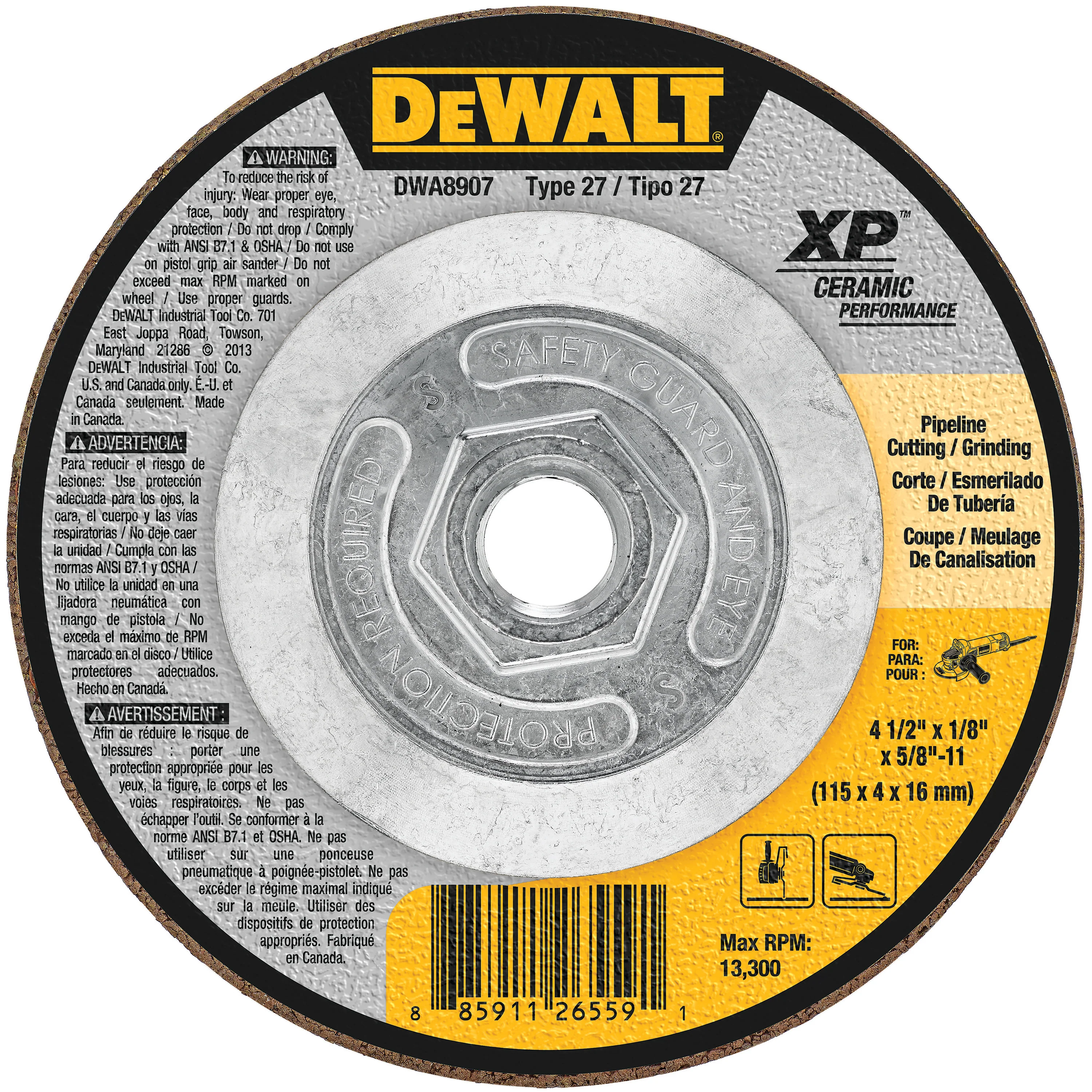 DeWalt DWA8907 4-1/2