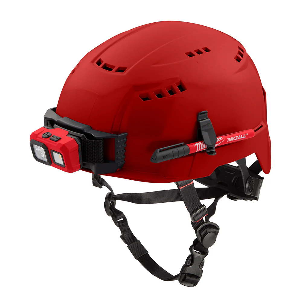 Milwaukee 48-73-1308 BOLT Red Safety Helmet (USA) - Type 2, Class C, Vented - Mactool Shop