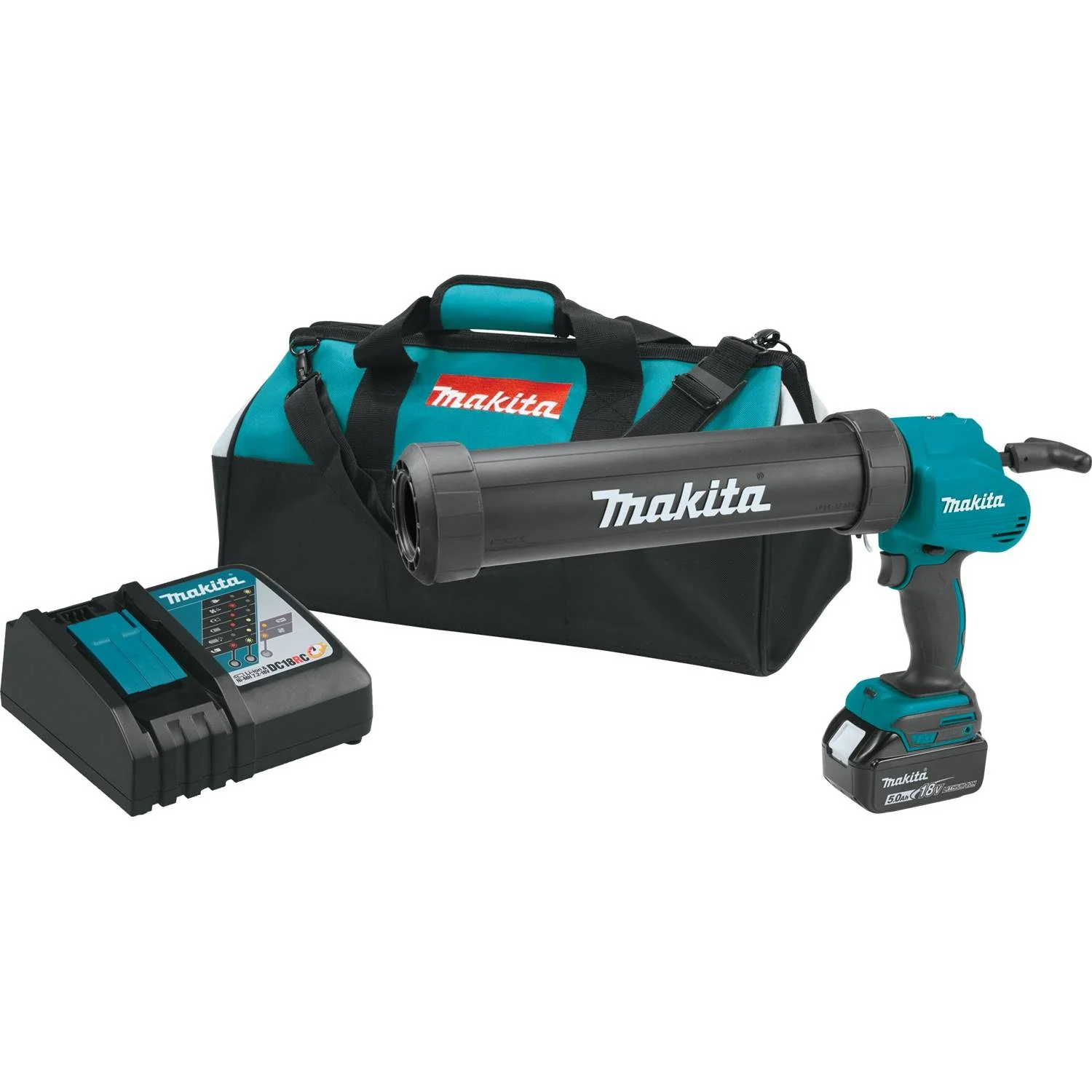 Makita XGC01T1C LXT 18V Li-Ion 29 oz Cordless Caulk and Adhesive Kit, 5.0 Ah - Mactool Shop