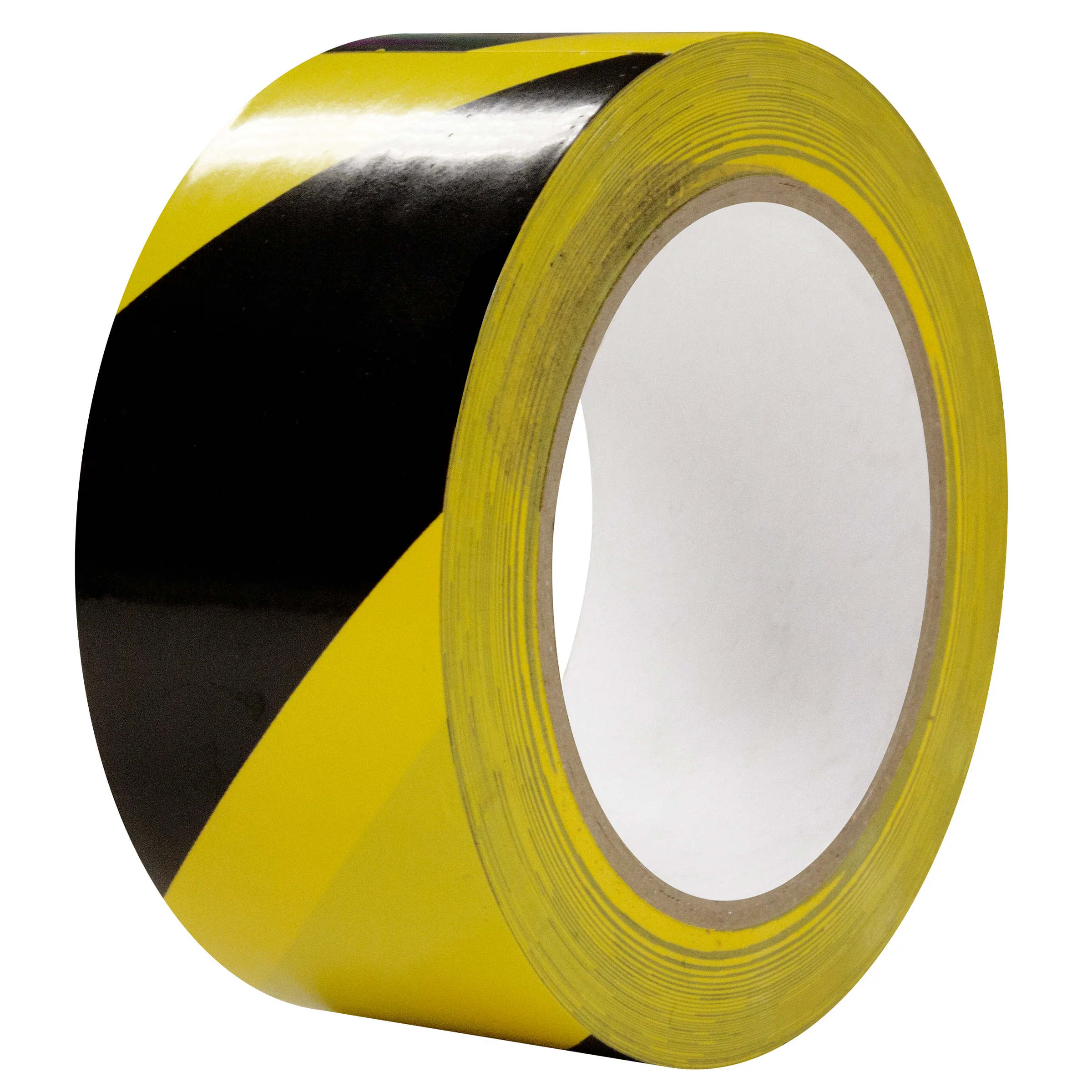 Intertape 86620 AISLE TAPE 6 mil PVC Tape with Rubber Adhesive - Black & Yellow 3