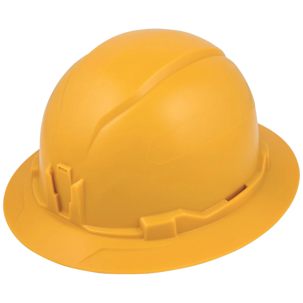 Klein 60489 Hard Hat, Non-Vented, Full Brim Style, Yellow - Mactool Shop