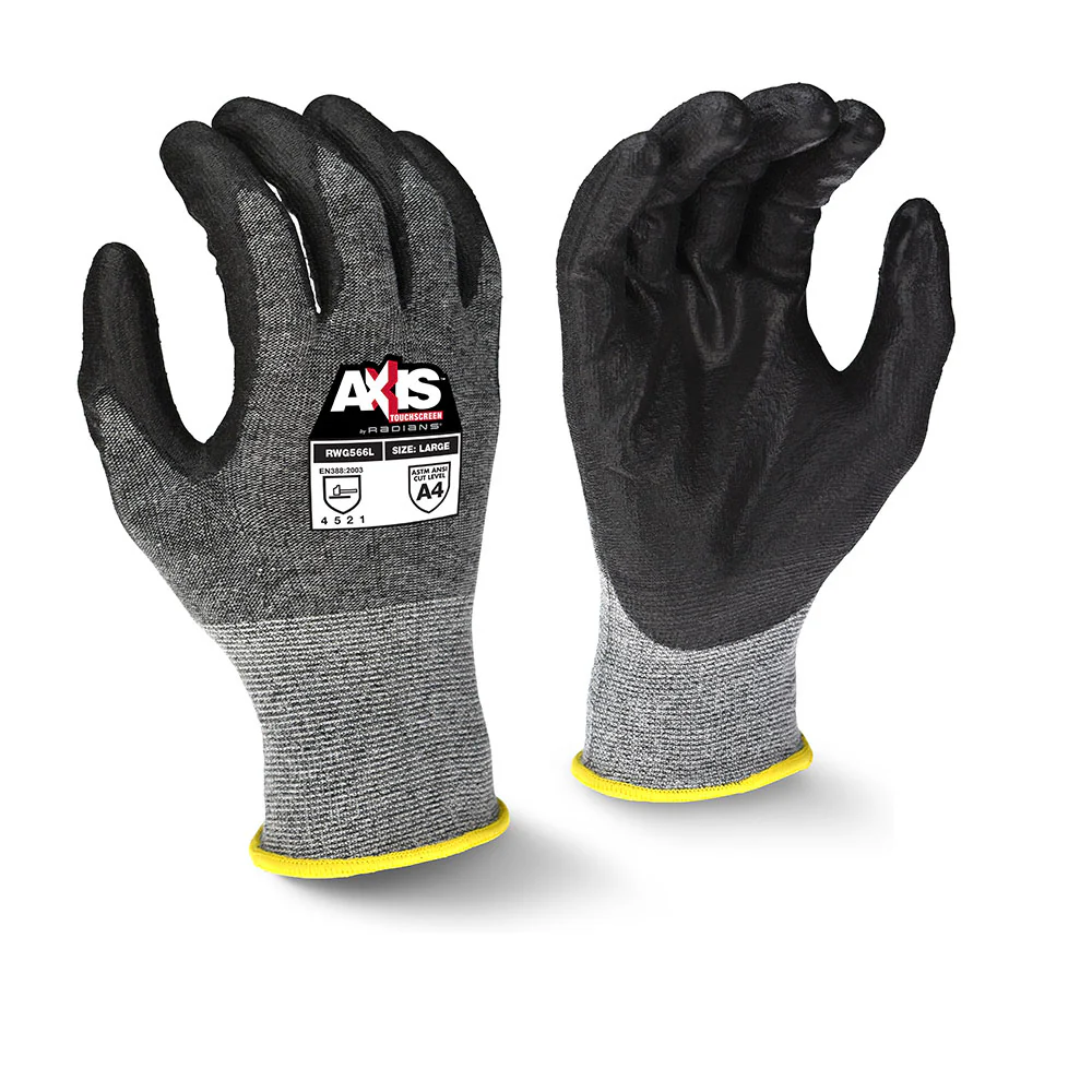 Radians RWG566M AXIS Cut Protection Level A5 Touchscreen Work Glove, Medium - Mactool Shop