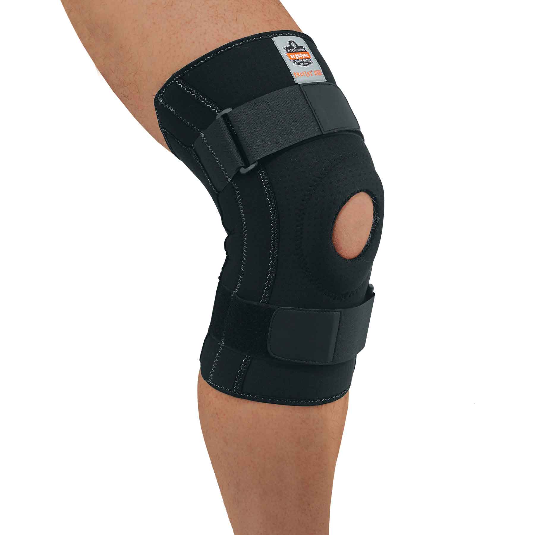 Ergodyne 16545 ProFlex 620 Knee Sleeve with Open Patella/Spiral Stays, XL, Black - Mactool Shop