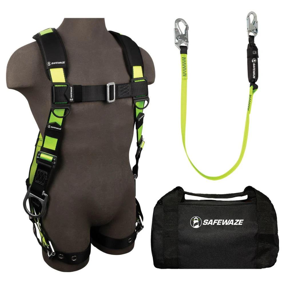 Safewaze FS128-S/M PRO Bag Combo: FS285-S/M Harness, FS560 Lanyard, FS8125 Bag, S/M - Mactool Shop