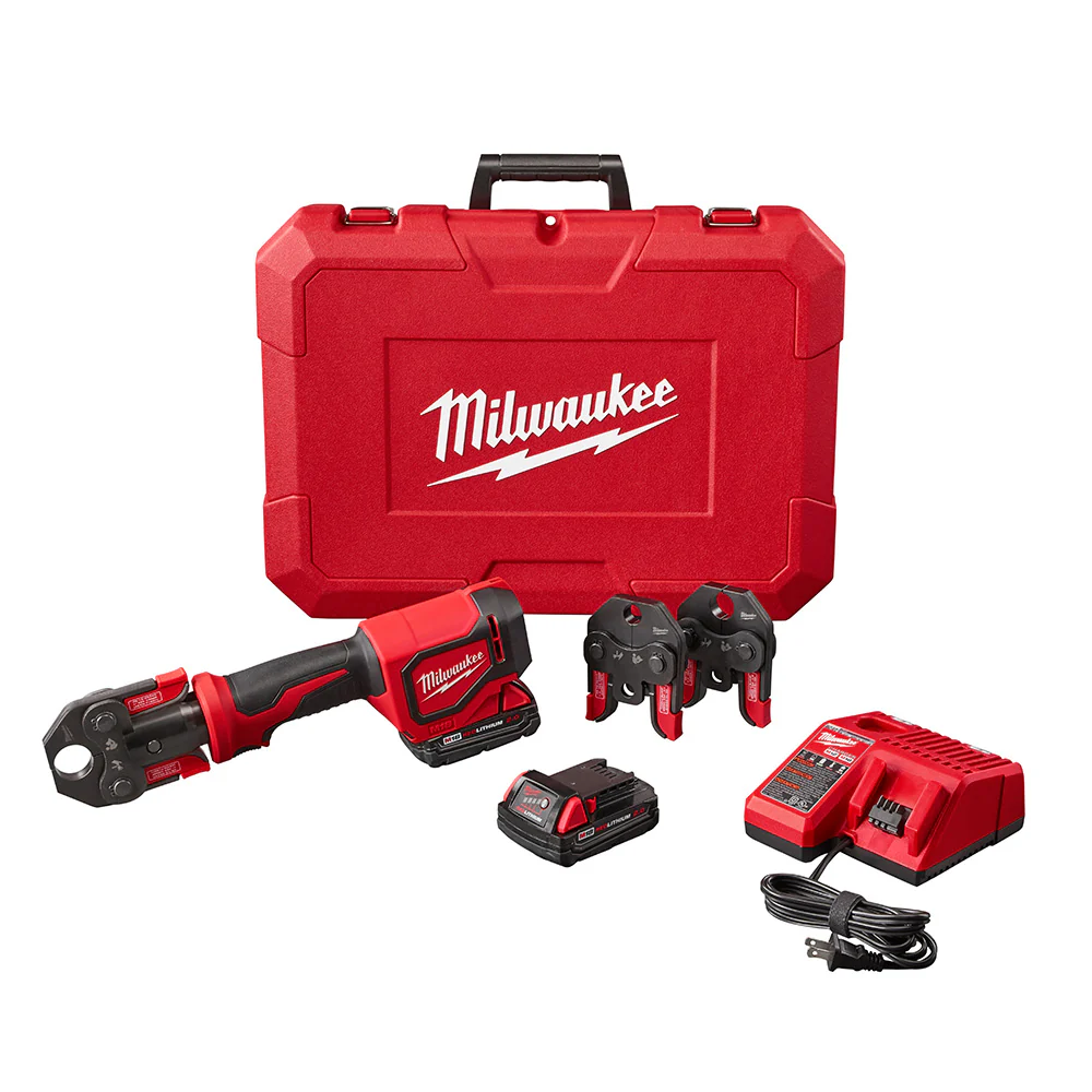 Milwaukee 2674-22C M18 Short Throw Press Tool Kit with PEX Crimp Jaws - Mactool Shop