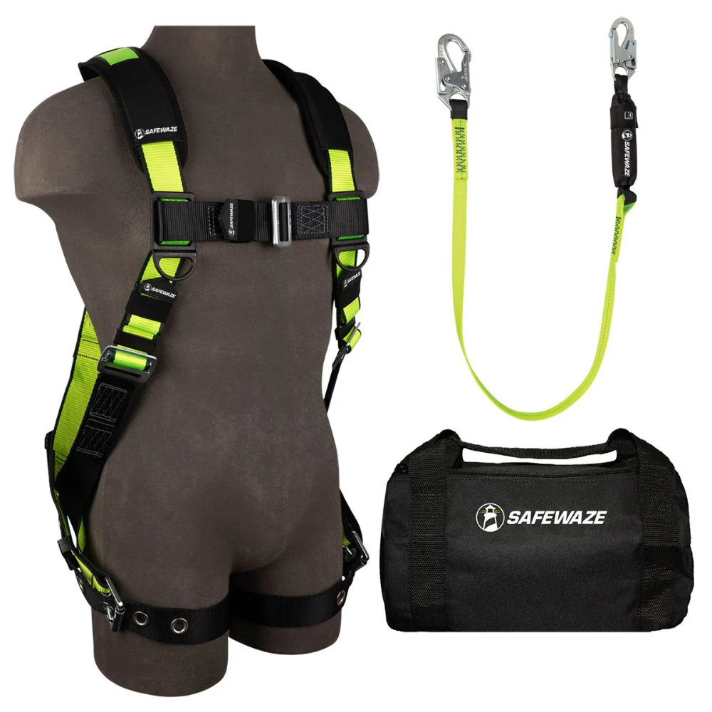 Safewaze FS141-2X PRO Bag Combo: FS185-2X Harness, FS560 Lanyard, FS8125 Bag, 2X - Mactool Shop