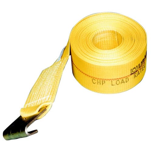 Lift All 61204 LoadHugger Winch Strap with Flat Hook, 3