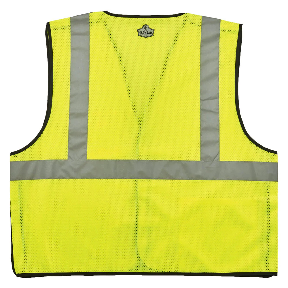 Ergodyne 21099 GloWear 8216BA Type R Class 2 Breakaway Mesh Vest, ID Badge Holder, 4XL/5XL, HV Lime - Mactool Shop