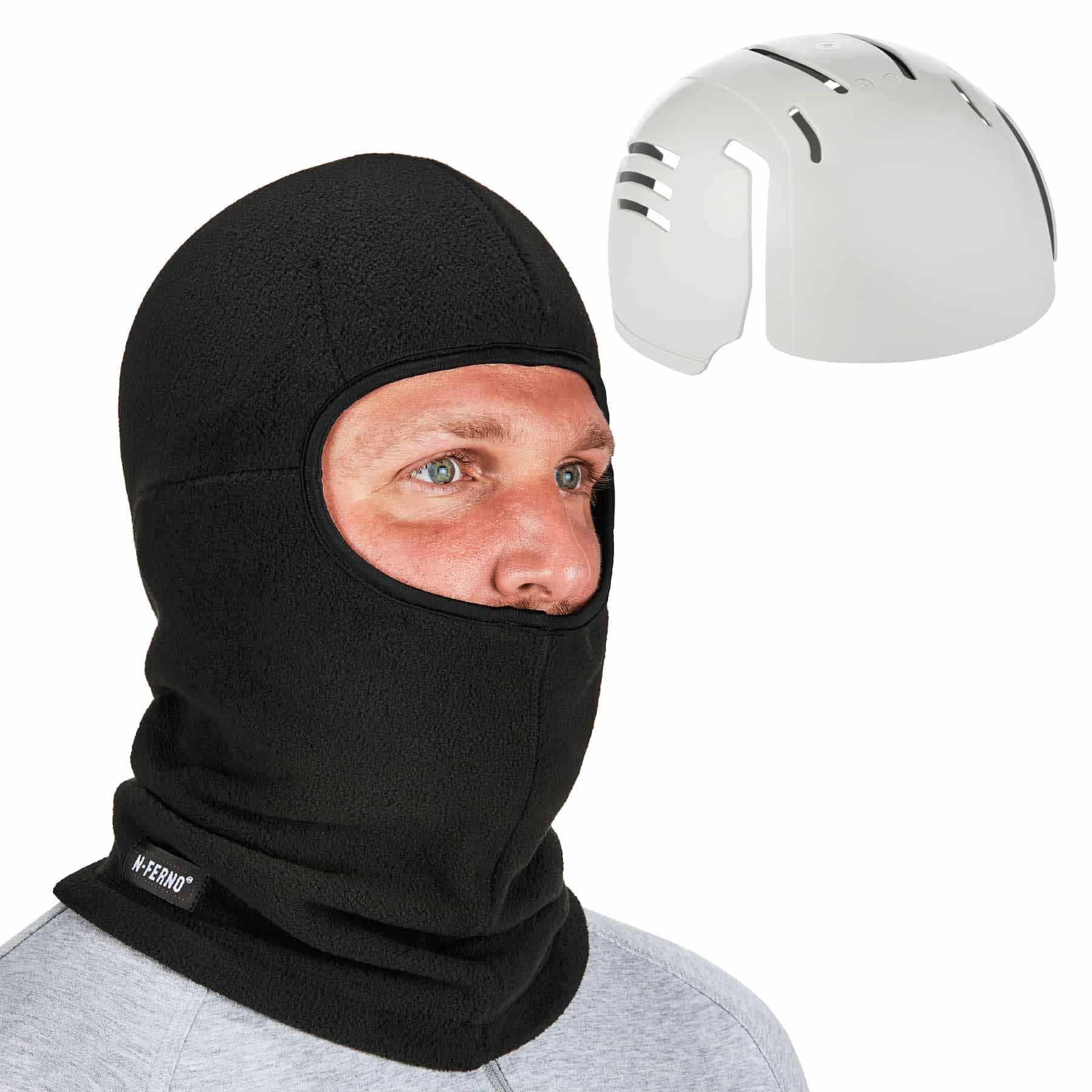 Ergodyne 16893 6893ZI Black Balaclava + Bump Cap Insert - Mactool Shop