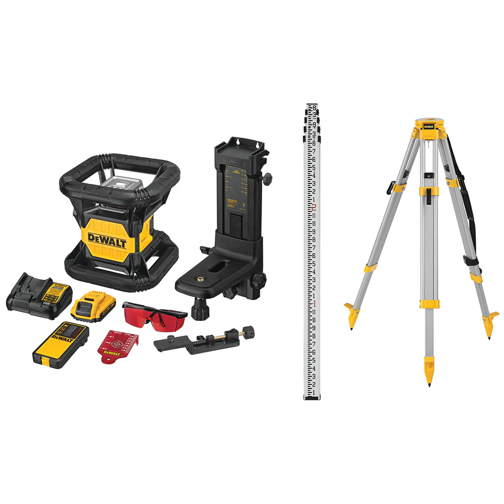 DeWalt DW079LRK 20V MAX Red Tough Rotary Laser Kit - Mactool Shop